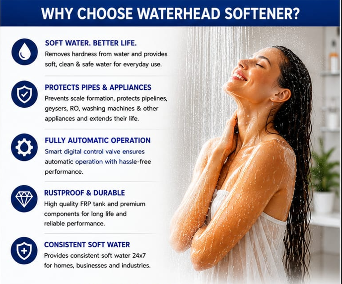 Better skin and hair with WaterHead soft water